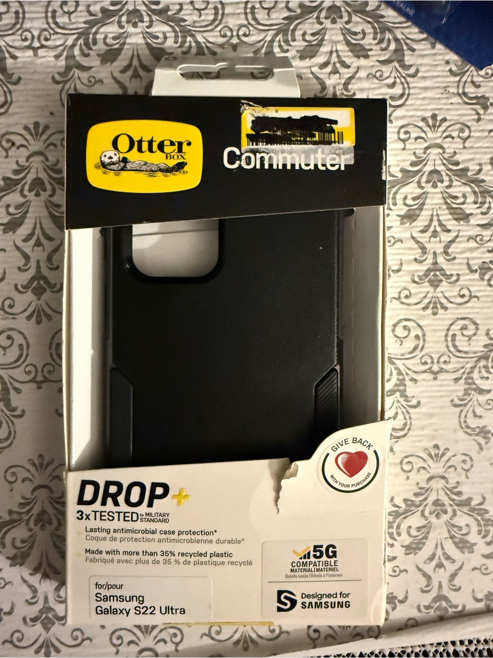 OtterBox  Commuter Phone Case For Samsung Galaxy S22 Ultra - Black New In Box